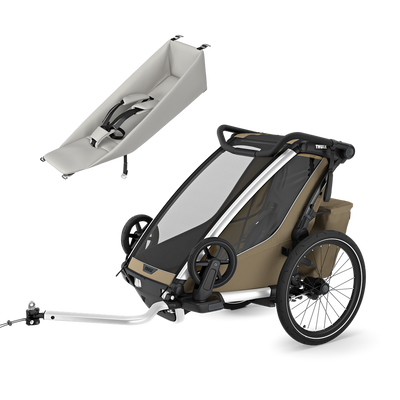 Thule Chariot Cross 2 Single-Babypaket – Faded Khaki