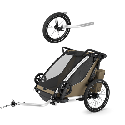 Thule Chariot Cross 2 Doppel-Geländebundle – Faded Khaki