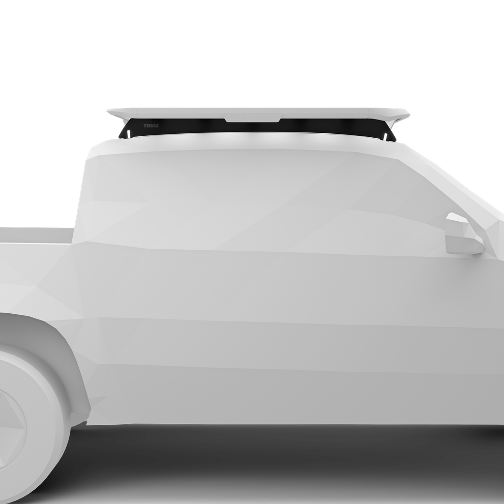Schienenhalterung für Thule Caprock Dachplattform. Passend für VW Amarok Double Cab Pickup, 2023 und Ford Ranger Double Cab Pickup, 2023