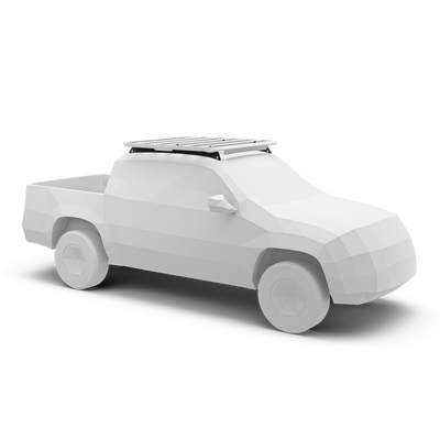 Schienenhalterung für Thule Caprock Dachplattform. Passend für VW Amarok Double Cab Pickup, 2023 und Ford Ranger Double Cab Pickup, 2023