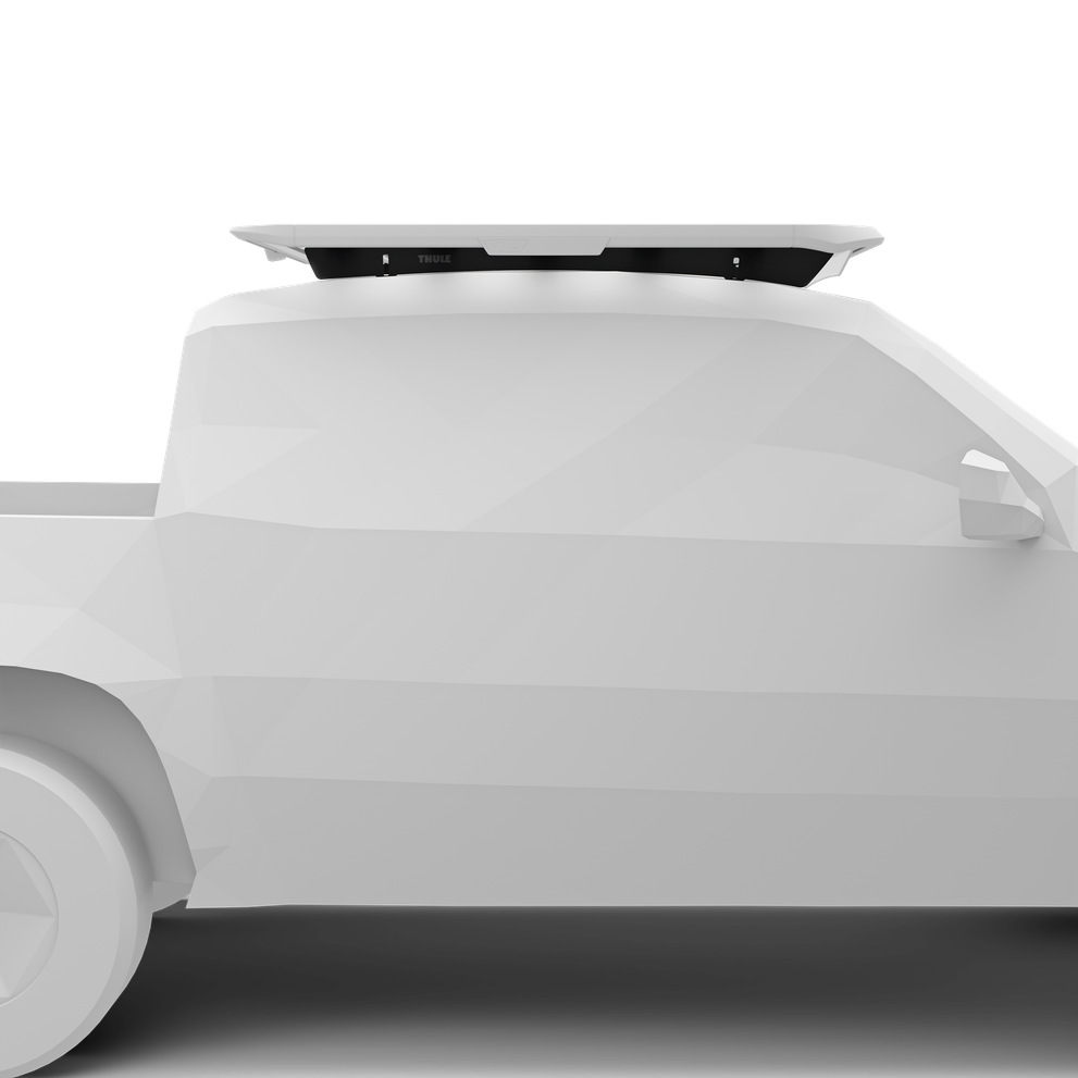 Schienenhalterung für Thule Caprock Dachplattform. Passend für Mitsubishi L200 Double Cab, 2015-2023, Mitsubishi Triton Double Cab, 2015-2023 und Fiat Fullback Double Cab Pickup, 2015