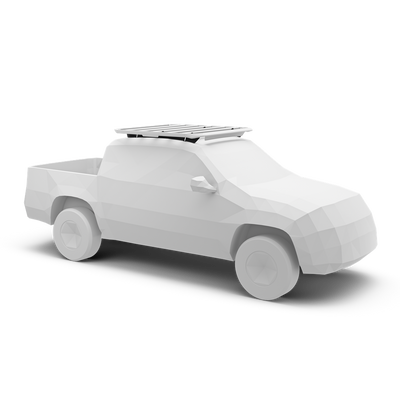 Schienenhalterung für Thule Caprock Dachplattform. Passend für Mitsubishi L200 Double Cab, 2015-2023, Mitsubishi Triton Double Cab, 2015-2023 und Fiat Fullback Double Cab Pickup, 2015