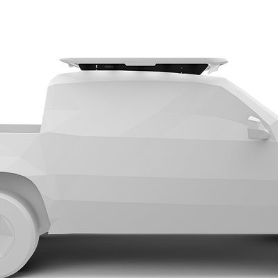 Schienenhalterung für Thule Caprock Dachplattform. Passend für VW Amarok Double Cab Pickup, 2010-2022