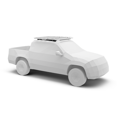 Schienenhalterung für Thule Caprock Dachplattform. Passend für VW Amarok Double Cab Pickup, 2010-2022