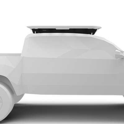 Schienenhalterung für Thule Caprock Dachplattform. Passend für Toyota Tacoma Crew Cab Pickup, 2005-2023