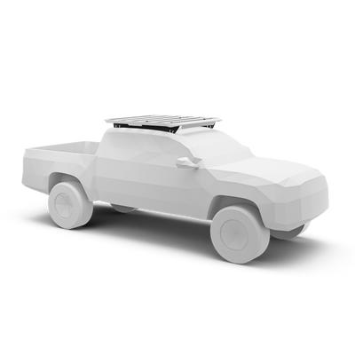 Schienenhalterung für Thule Caprock Dachplattform. Passend für Toyota Tacoma Crew Cab Pickup, 2005-2023