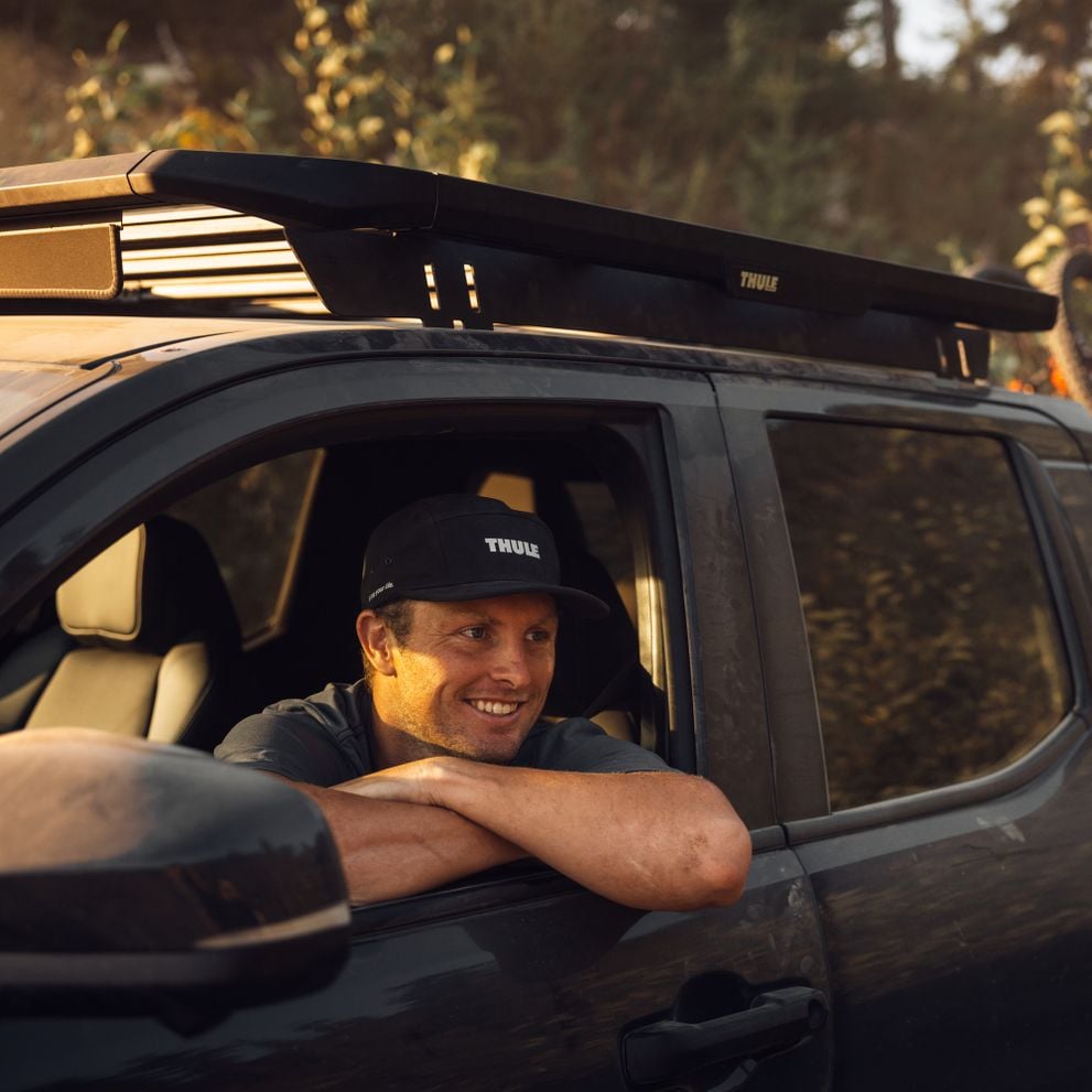 Schienenhalterung für Thule Caprock Dachplattform. Passend für Mitsubishi L200 Double Cab, 2015-2023, Mitsubishi Triton Double Cab, 2015-2023 und Fiat Fullback Double Cab Pickup, 2015