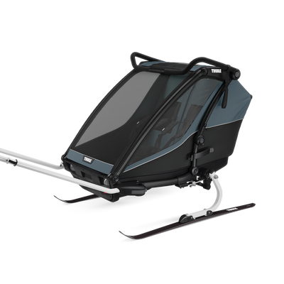 Thule Chariot Cab 2-Sitz Multisport-Fahrradanhänger Dunkelschiefer