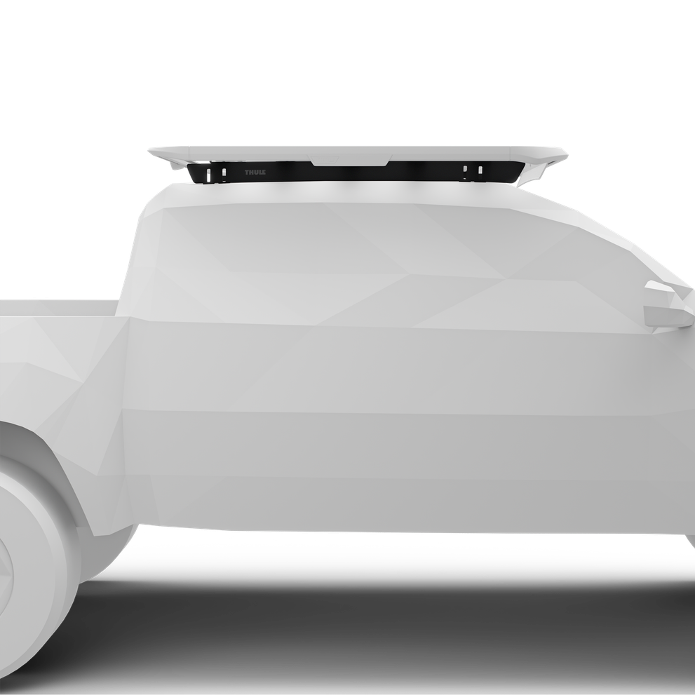 Schienenhalterung für Thule Caprock Dachplattform. Passend für Toyota Tacoma Crew Cab Pickup, 2024-