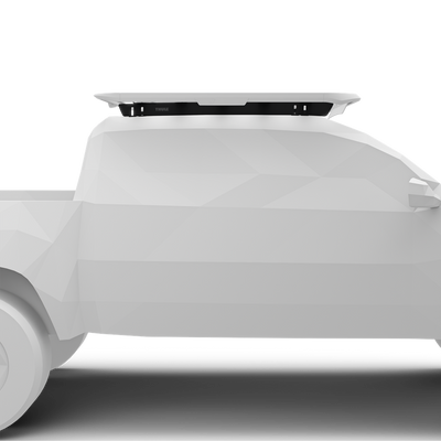 Schienenhalterung für Thule Caprock Dachplattform. Passend für Toyota Tacoma Crew Cab Pickup, 2024-