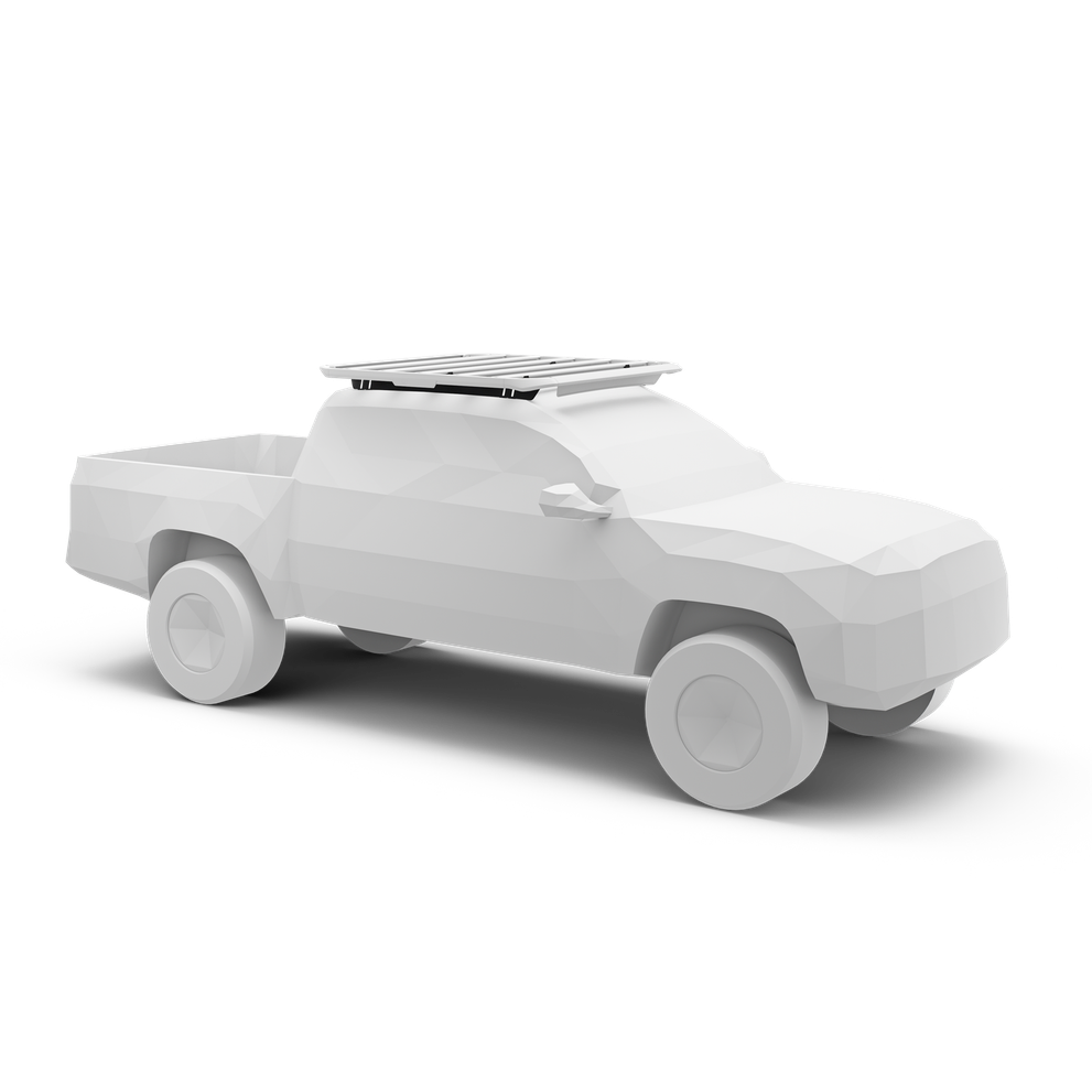 Schienenhalterung für Thule Caprock Dachplattform. Passend für Toyota Tacoma Crew Cab Pickup, 2024-