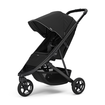 Thule Spring 2 Kompakter All-Terrain-Kinderwagen – Black / Midnight Black
