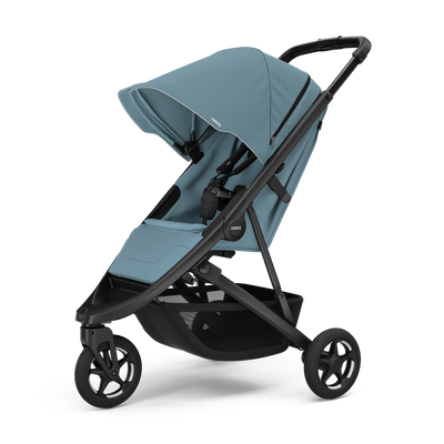 Thule Spring 2 Kompakter All-Terrain-Kinderwagen – Mittelblau