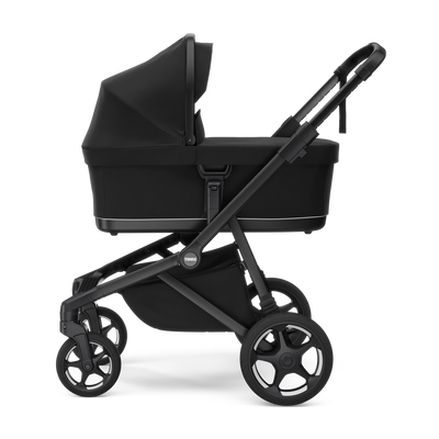 Thule Sleek 2 Kombikinderwagen Bundle – Tiefschwarz – Inkl. Babywanne