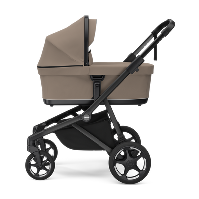 Thule Sleek 2 Kombikinderwagen Bundle – Getöntes Taupe – Inkl. Babywanne