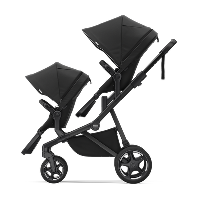 Thule Sleek 2 Kombikinderwagen Bundle – Getöntes Taupe – Inkl. Babywanne