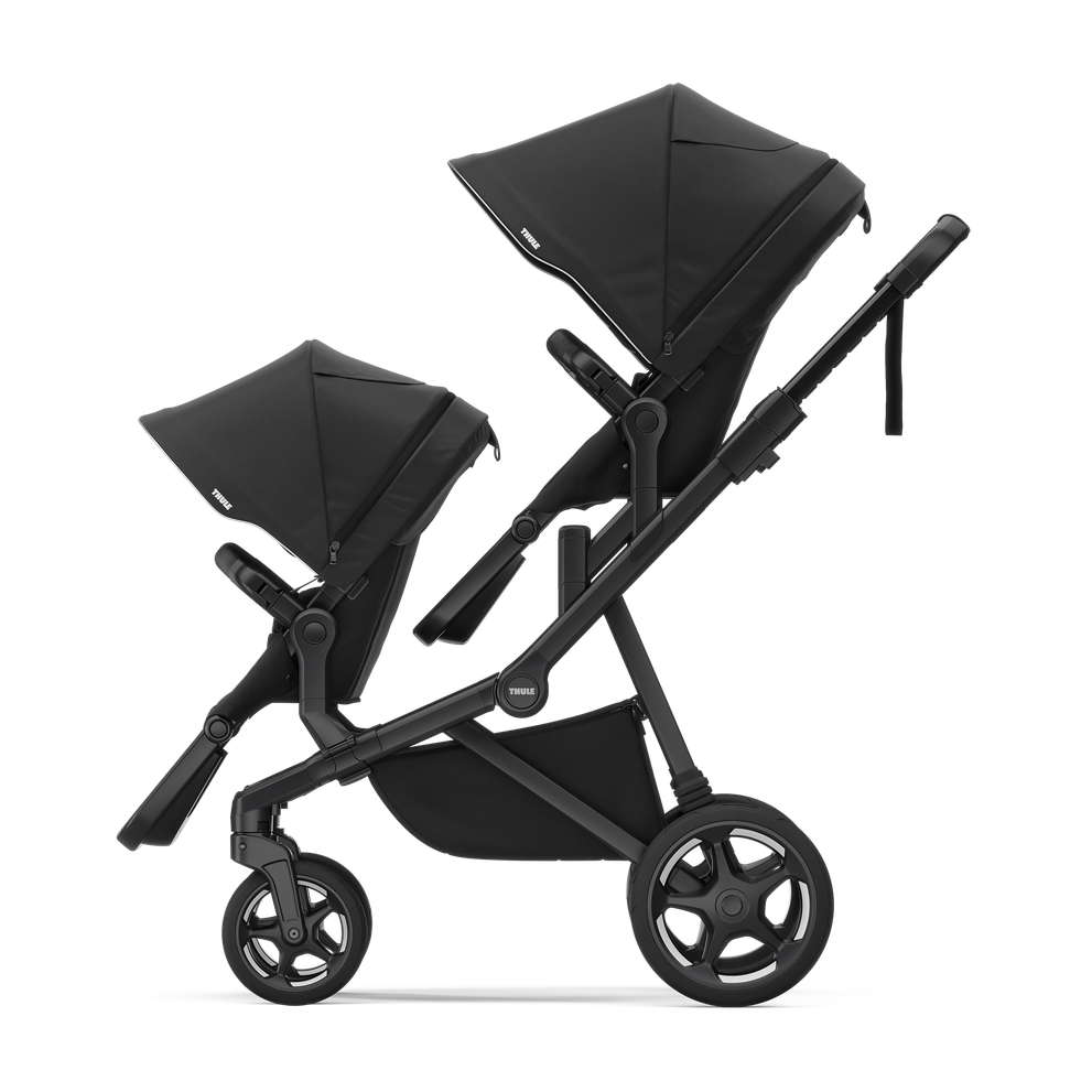 Thule Sleek 2 Kombikinderwagen Bundle – Getöntes Taupe – Inkl. Babywanne