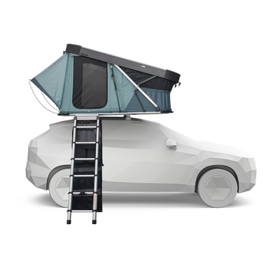 Thule Widesky Hartschalen-Dachzelt – Aerodynamisch, Schnellaufbau & Panoramafensterer Dunkelschiefer