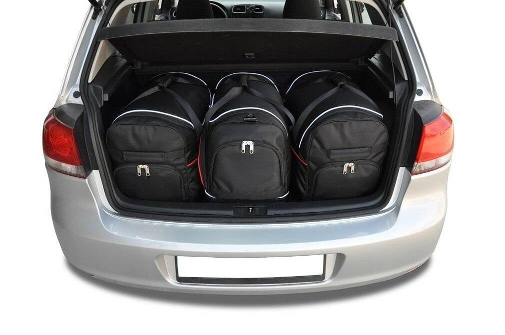 VW GOLF HATCHBACK 2008-2012 KOFFERRAUMTASCHEN SET 3 STK