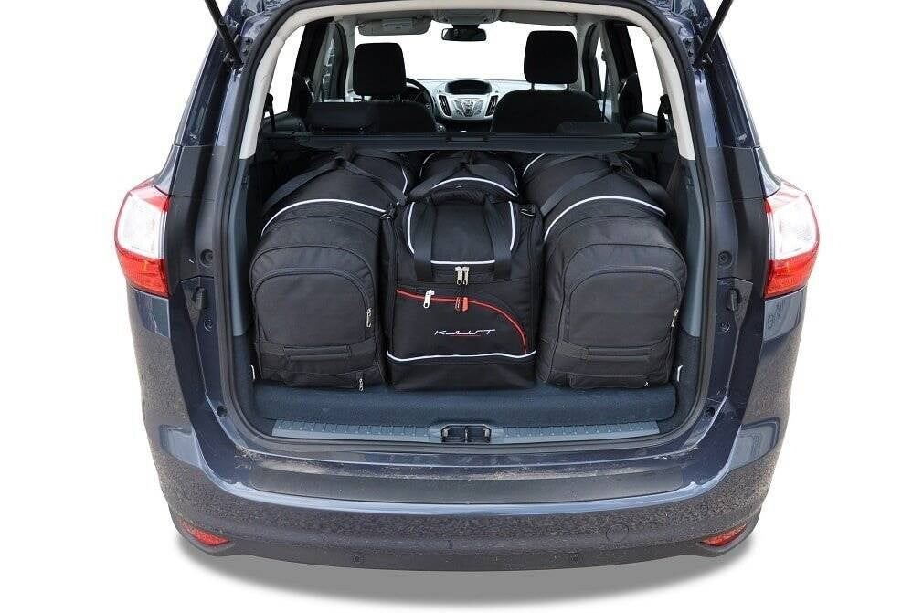 FORD GRAND C-Max 2010-2015 KOFFERRAUMTASCHEN SET 4 STK