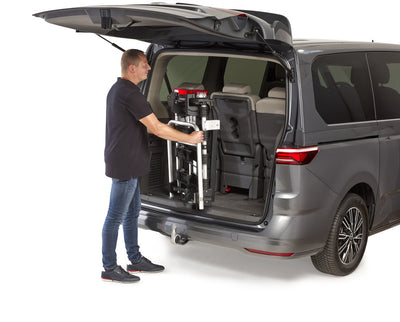 UEBLER i41 S Fahrradträger 4 Räder mit 90° Abklappung faltbar