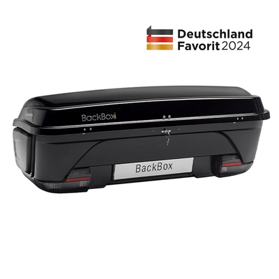 BackBox schwarz BackBox inkl. Einsatz klein (Breite = 154 cm) und 2 Zurrbändern zur Ladungssicherung