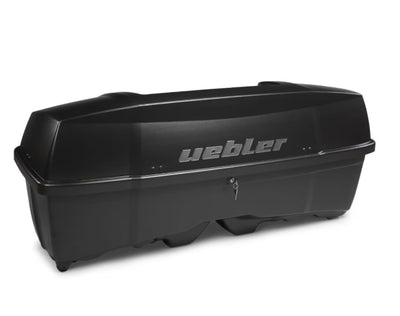 UEBLER Heckbox B1 300 Liter für Kupplungsträger Deckel schwarz matt
