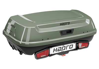 HAPRO Boxer L Heckbox Hartschale grün Set inkl. Plattform 420L