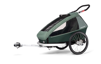 Croozer Yuuna 2 Modularer Fahrradanhänger – Kid, Dog & Cargo – Moonlight Black
