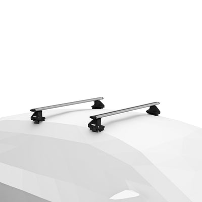 Dachträger Komplettset WingBar Evo silber Infiniti Q30 5-T Schrägheck 2016-2019 Befestigungspunkte (Fixpunkte)
