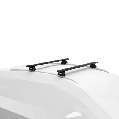 Dachträger Komplettset WingBar Evo black/schwarz Infiniti QX30 5-T Schrägheck 2016- Integrierte Dachreling geschlossen