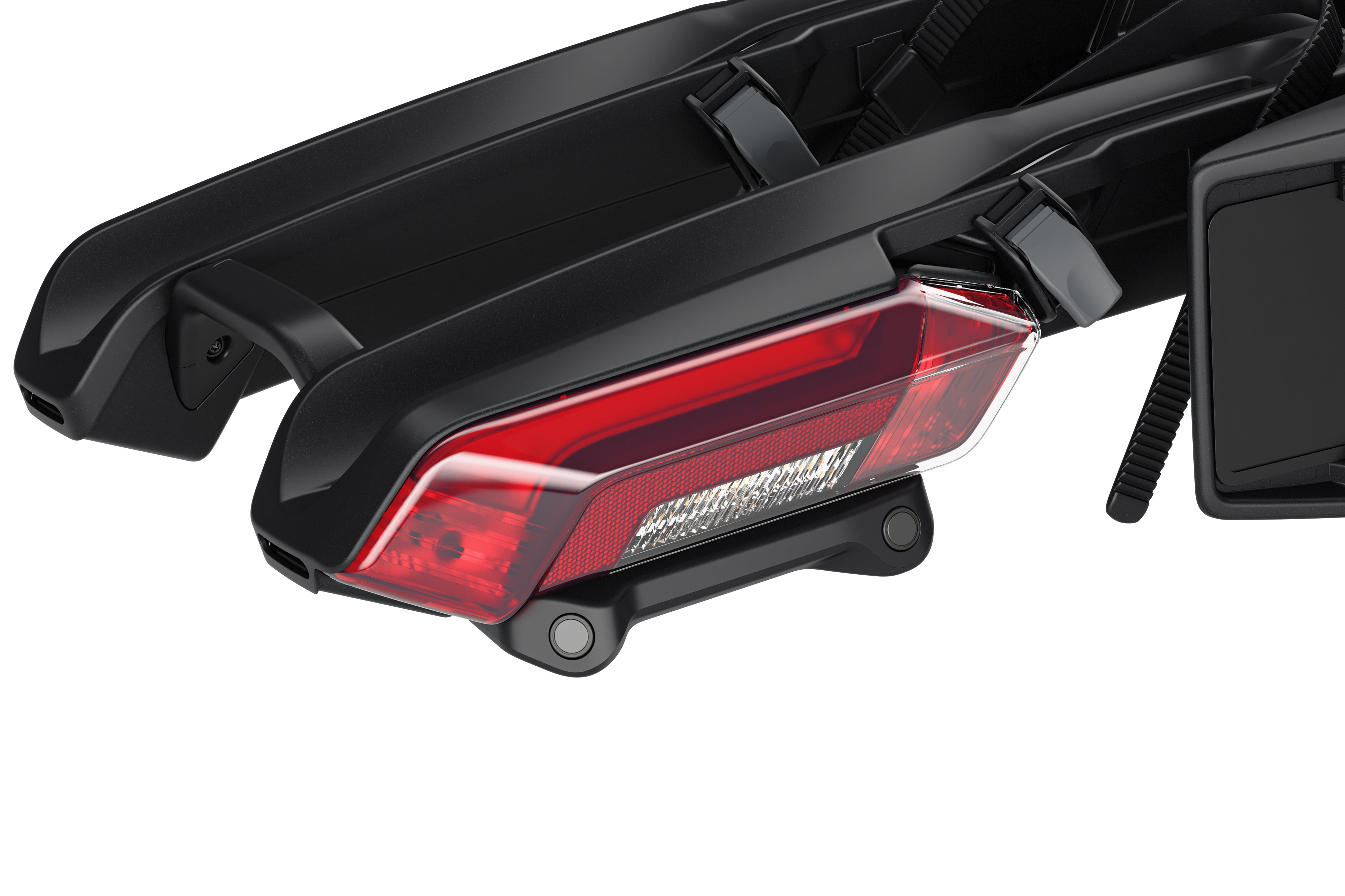 Thule Epos 3 ParkSecure – Faltbarer Anhängerkupplungs-Fahrradträger für 3 Bikes mit integrierten Parksensoren