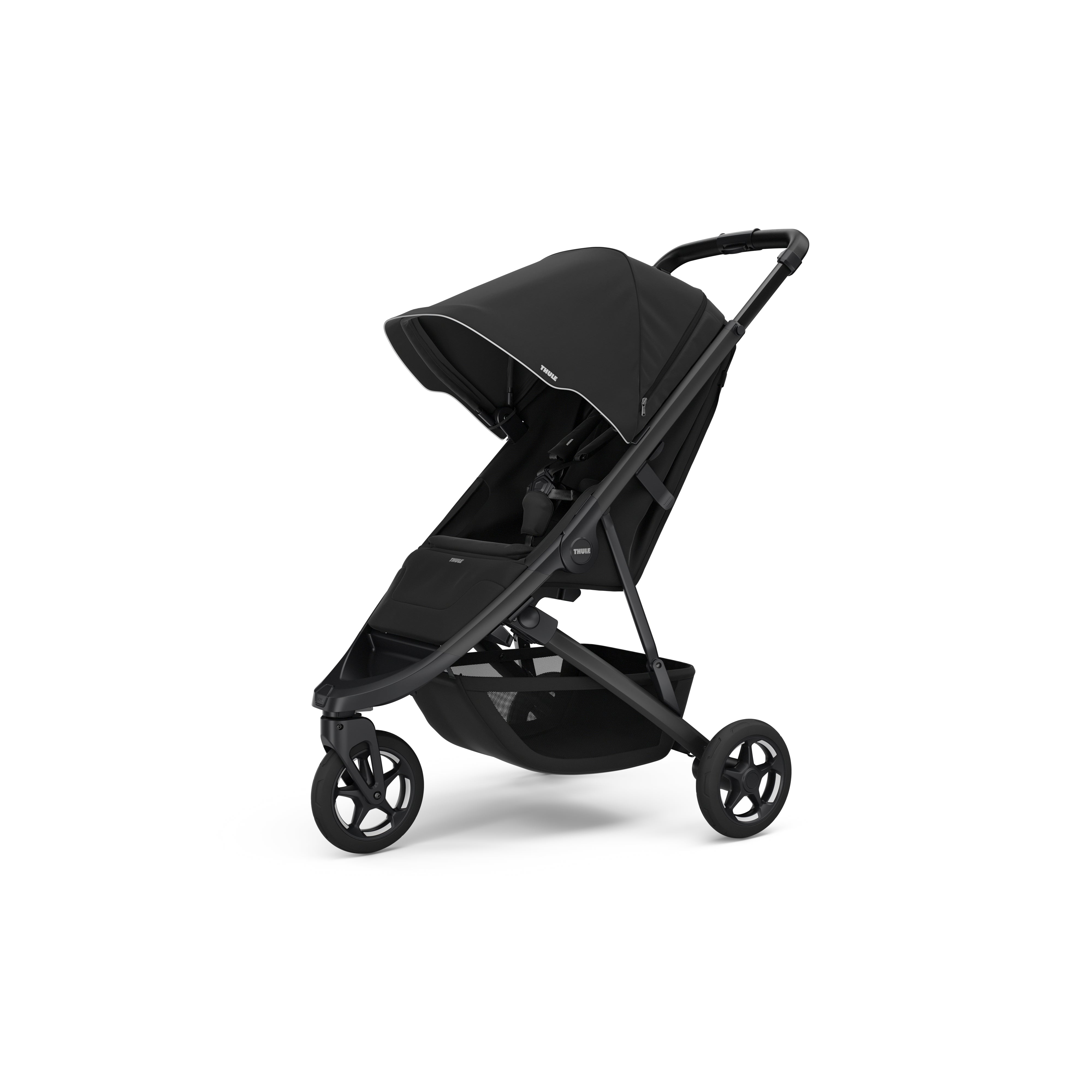 Thule Spring 2 Kompakter All-Terrain-Kinderwagen – Black / Midnight Black