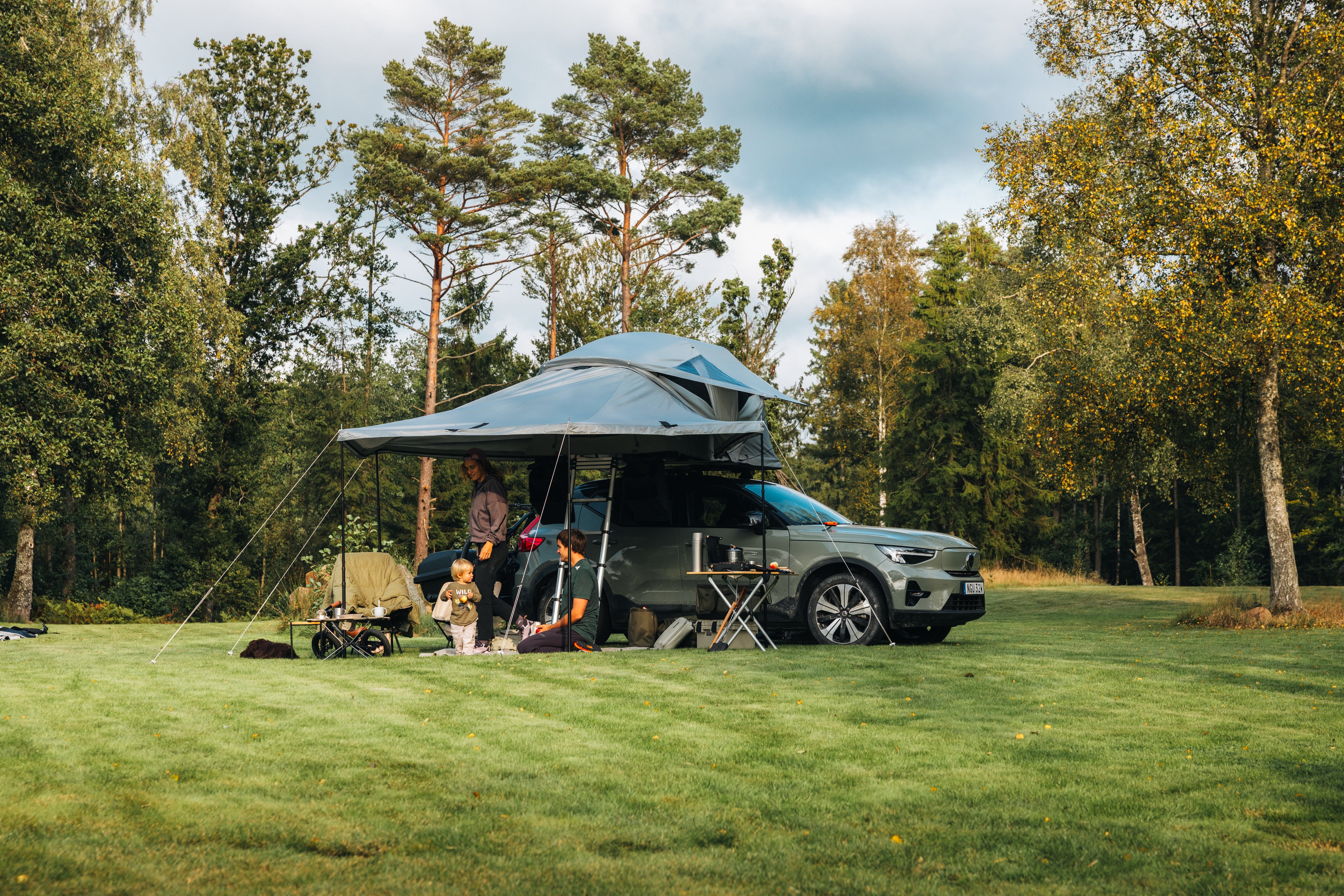 Thule Approach Awning 2 L – Wetterfeste Dachzeltmarkise für Approach L