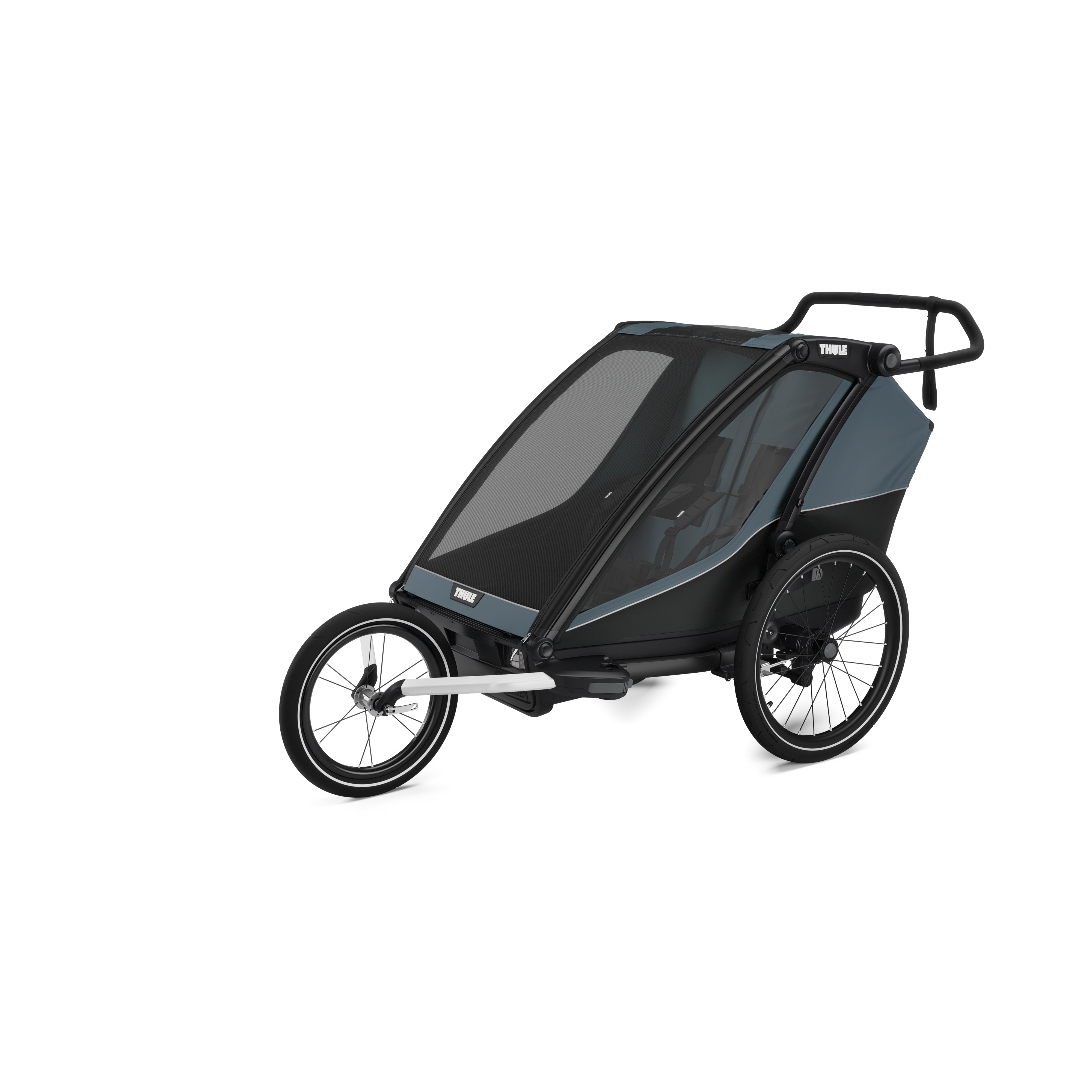 Thule Chariot all-terrain kit double Jogging-Kit 2 aluminium/schwarz