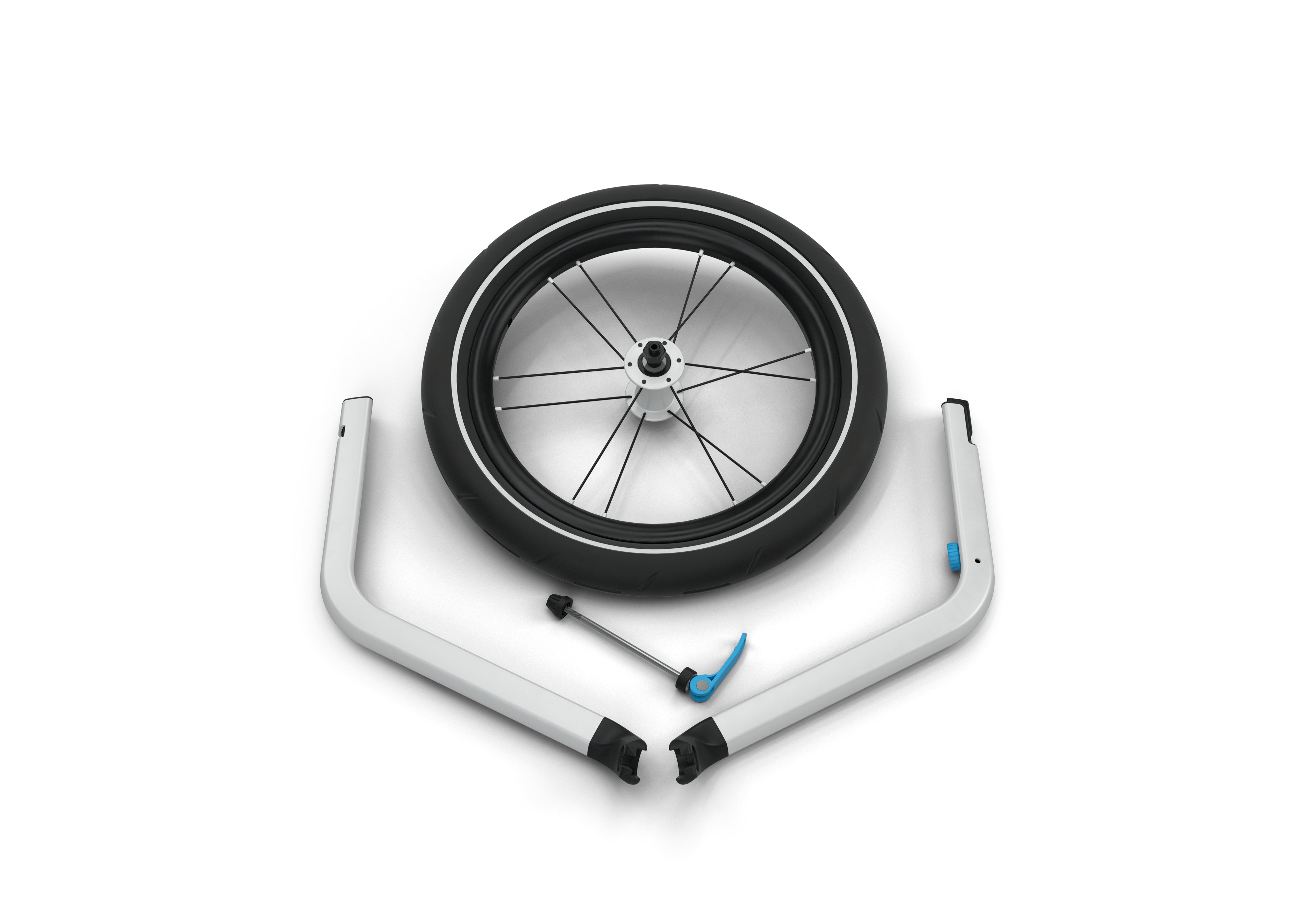 Thule Chariot all-terrain kit single Jogging-Kit 1 aluminium/schwarz