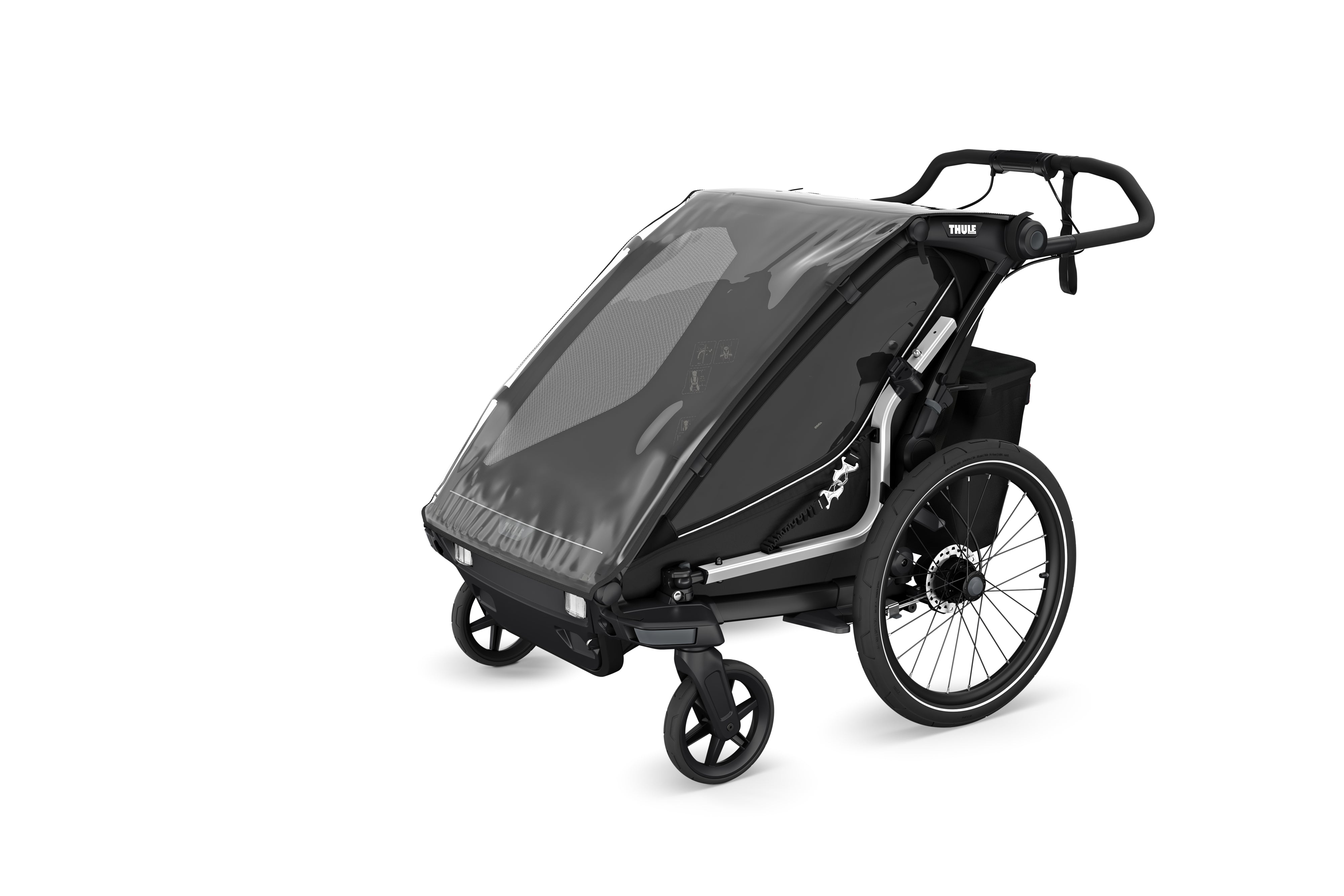 Thule Chariot Sport 2 doppel Multisport-Fahrradanhänger schwarz 2025