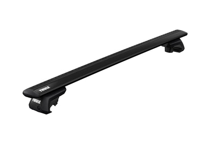 Dachträger Komplettset WingBar Evo  black/schwarz Infiniti QX50 5-T SUV 2014- Offene Dachreling (Erhöhte Reling)