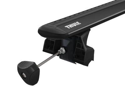 Dachträger Komplettset WingBar Evo black/schwarz BMW iX3  5-T SUV 2021→ Integrierte Dachreling (Geschlossene Reling)