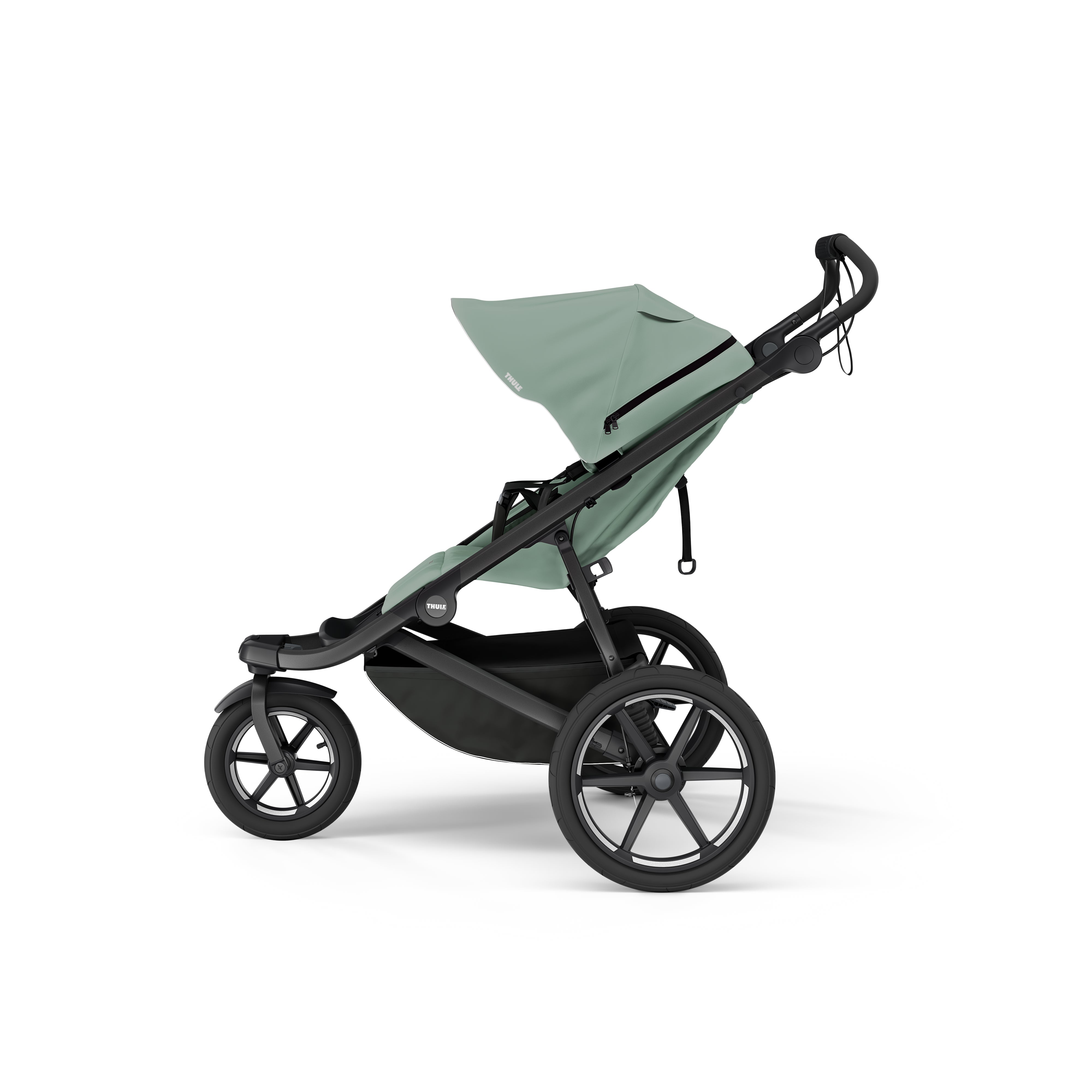 Thule Urban Glide 3 Kinderwagen Nebelgrün auf Schwarz