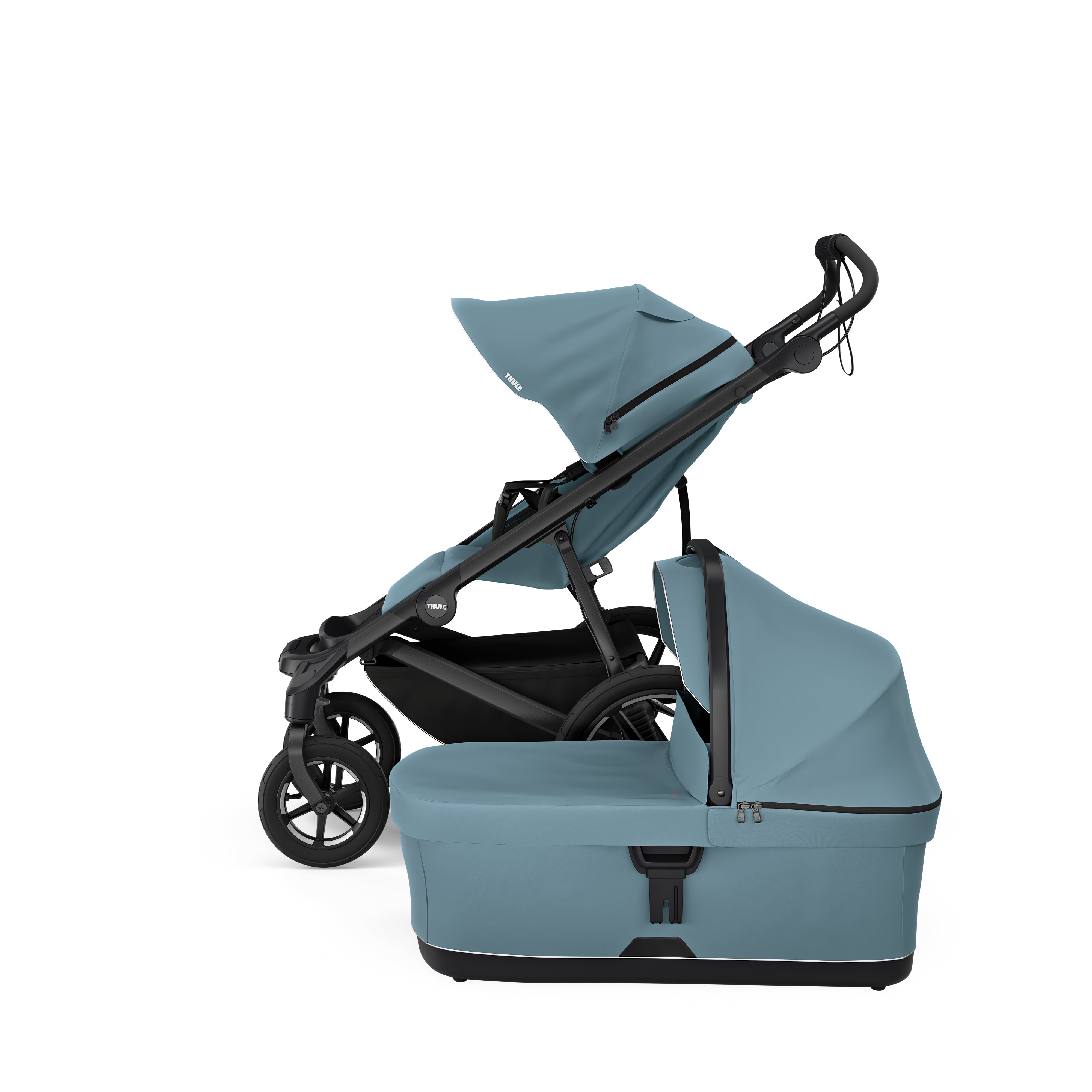 Thule Urban Glide 4 Kinderwagen 2-in-1 - Mid Blue on Black