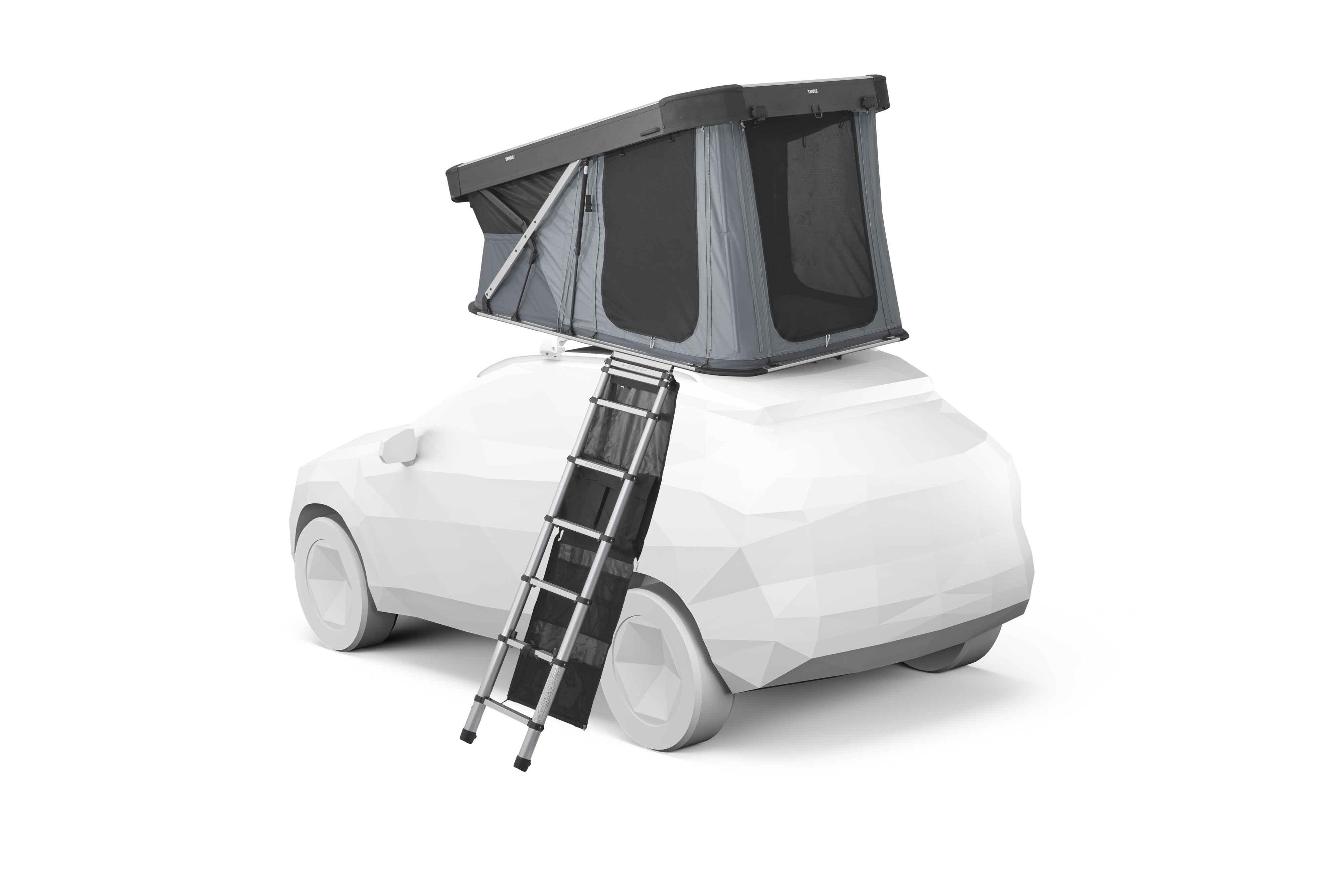 Thule Widesky Hartschalen-Dachzelt – Aerodynamisch, Schnellaufbau & Panoramafensterer Ashland Grau Sonderpreis bis 28.02.2026