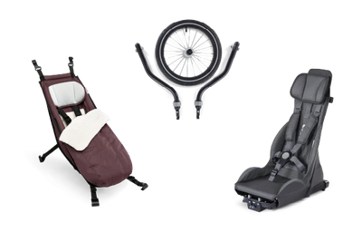 Croozer Yuuna 2 Modularer Fahrradanhänger – Kid, Dog & Cargo – Moonlight Black