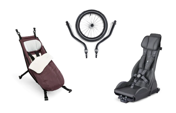 Croozer Yuuna 2 Modularer Fahrradanhänger – Kid, Dog & Cargo – Moonlight Black