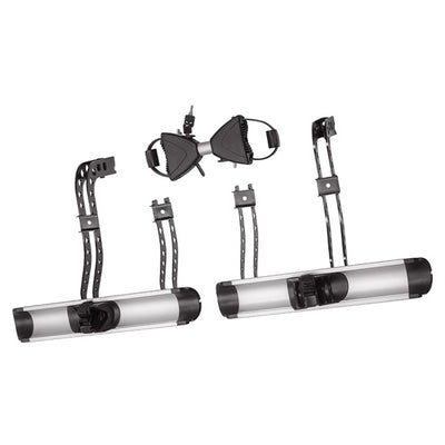 BackPower Erweiterung 4. Fahrrad Erweiterungsschienen, 2x doppelter Haltearm, Zugentlastungsband