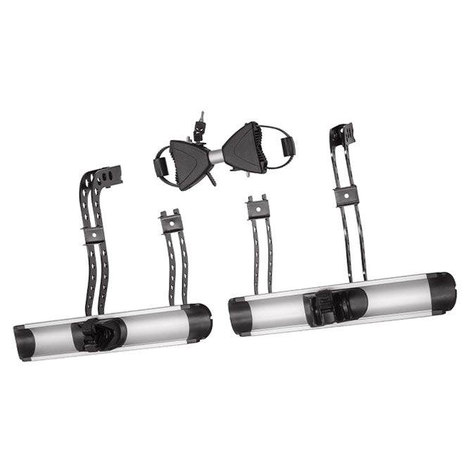 BackPower Erweiterung 4. Fahrrad Erweiterungsschienen, 2x doppelter Haltearm, Zugentlastungsband