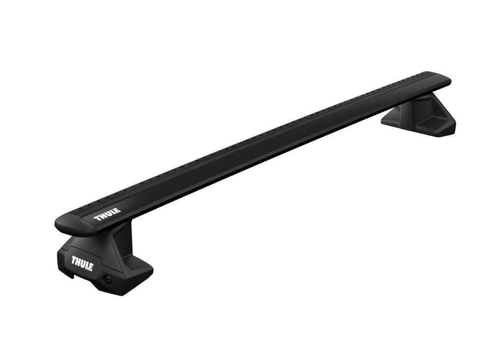 Dachträger Komplettset WingBar Evo black/schwarz Fiat Panda Cross 5-T SUV 2014→ Dachreling 711220 710410
